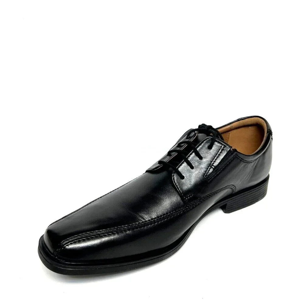 Clarks Mens Tilden Walk Oxford Black Size 10.5Wide
